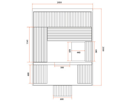 Holl&#039;s Gaia Luna Outdoor Stoomsauna 6 Persoons