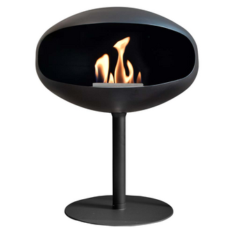 Cocoon Fires Pedestal Zwart Vrijstaande Bio Ethanol Haard