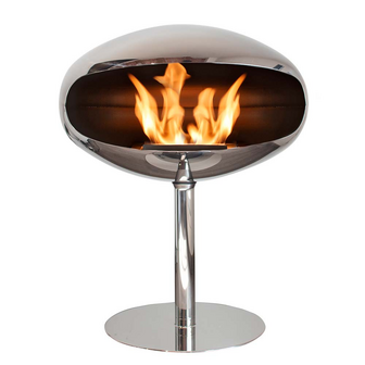 Cocoon Fires Pedestal RVS Vrijstaande Bio Ethanol Haard