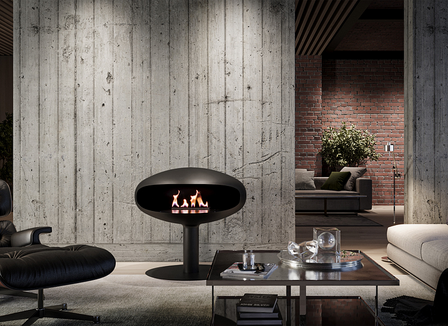 Icon Fires The Iconic 900 pedestal Vrijstaande Bio Ethanol Haard