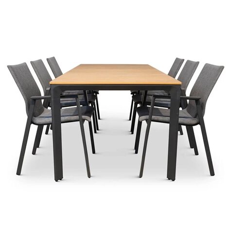 Lesli Arezzo Eettafel Met Fardau Stoelen