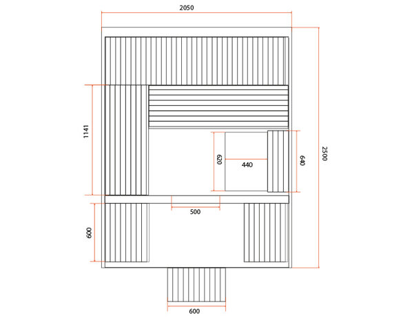 Holl's Gaia Luna Outdoor Stoomsauna 6 Persoons