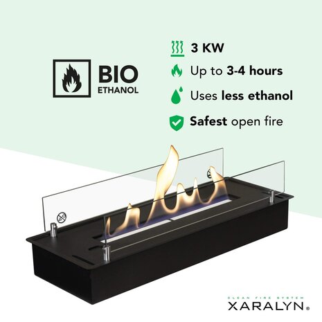 Xaralyn Jörne Full tv-meubel met bio-ethanolhaard