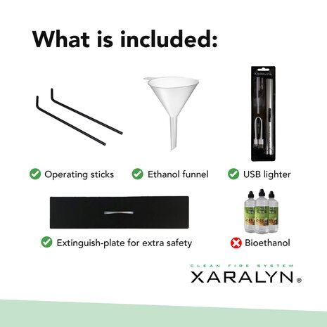 Xaralyn Jörne Full tv-meubel met bio-ethanolhaard